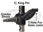 Foddrill Left Side 0 Degree Camber Combo Link Snout Spindle For Heim Joint With 1-1/2" King Pin