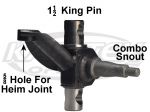 Foddrill Right Side 0 Degree Camber Combo Link Snout Spindle For Heim Joint With 1-1/2" King Pin