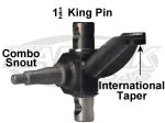 Foddrill Left Side 0d Camber Combo Link Snout Spindle For International Tie Rod End With 1-1/2" KP