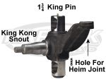 Foddrill Left Side 0d Camber King Kong Snout Spindle For Heim Joint With 1-3/4" King Pin