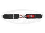 Crow Enterprizes 3" Wide Lap Seat Belt 50" Long Latch And Link Style With Snap In Ends SFI 16-1