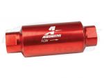 Aeromotive 12301 - 10 Micron Red Post Fuel Filter 5-1/2" Long x 2" Diameter -10 ORB Inlet And Outlet