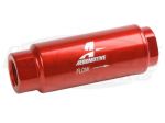 Aeromotive 12303 - 40 Micron Red Post Fuel Filter 3-1/2" Long x 1-1/4" Dia 3/8" NPT Inlet And Outlet
