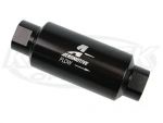 Aeromotive 12321 - 10 Micron Blk Post Fuel Filter 5-1/2" Long x 2" Diameter -10 ORB Inlet And Outlet