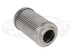 Aeromotive 12604 - 100 Micron Stainless Mesh Pre Filter Element 2-15/16" Lng 1-5/8" Dia 7/8" Opening