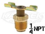 CBR Brass 1/4" NPT National Pipe Taper Thread External Seal Drain Cock For Their Aluminum Radiators