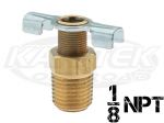 CBR Brass 1/8" NPT National Pipe Taper Thread External Seal Drain Cock For Their Aluminum Radiators