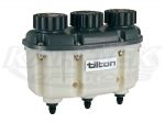 Tilton 3-Chamber Plastic Reservoir AN -4 Fittings