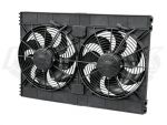 Spal 30102130 High Performance Dual 12" Curved Blade Puller Radiator Or Oil Cooler Fans 3168 CFM