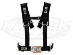 Crow Enterprizes UTV Latch And Link Style Bolt In Seat Belt Harness 2" Lap 2" Padded Shoulders 4 Pnt