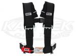 Crow Enterprizes UTV Latch And Link Style Bolt In Seat Belt Harness 3" Lap 3" Padded Shoulders 4 Pnt