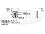 Wilwood 4009 BP-10 Spot Brake Pads 1.605" Dia. Will Also Fit Jamar Performance Single Piston Caliper