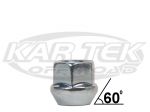 14mm-1.5 Thread Silver 60 Degree Tapered Open End Lug Nut