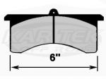 Performance Friction 7753.11.21.44 Brake Pads CarbonMetallic 11 Compound 6" Wide 0.600" Thick