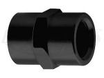 Fragola Black Anodized Aluminum 1/2" NPT National Pipe Taper Female Coupler Fittings