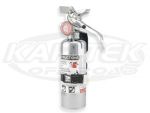 Amerex Chrome Fire Extinguisher 1 Lbs Regular Dry Chemical Extinguisher Class B:C