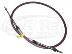 Kartek Offroad 72" Long 3" Throw No. 4 Push-Pull Shifter Cable With Double Clip Style Mounts