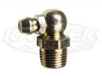 90 Degree 1/8"-27 NPT National Pipe Tapered Thread Grease Zerk Fitting
