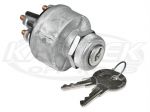 K4 16-112 Universal 4 Position Ignition Switch With Keys Accessory-Off-On-Start Uses #10 Terminals