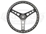 Joes Racing Products 13" / 330mm Dia. -1/8" Dish Black Ultra Lightweight Aluminum Steering Wheel