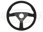 MOMO Mod. 78 GT Touring 12-3/4" - 324mm Diameter +1/8" Dish Black Leather Steering Wheel