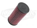 K&N PL-1014 Cylindrical 10-3/4" Tall 5-1/2" Dia 3" Opening Cleanable Air Filter For Polaris RZR 1000