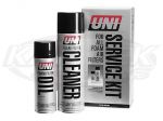 UNI Filter UFM400 Foam Filter 14.5 Ounce Filter Cleaner Spray Can And 5.5 Ounce Oil Spray Can Combo