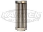 Aeromotive 12602 - 100 Micron Stainless Mesh Pre Filter Element 4-1/2" Long 1-3/4" Dia. 1" Opening