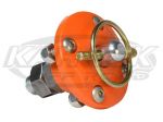 AutoFab Complete 2-9/16" Orange Urethane Hood Pin Bushing Assembly With Q-Clip, Bolts and Nyloc Nuts