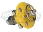AutoFab Complete 2-9/16" Yellow Urethane Hood Pin Bushing Assembly With Q-Clip, Bolts and Nyloc Nuts
