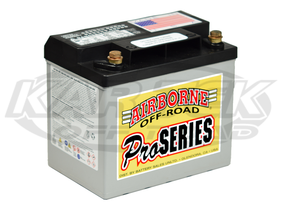 Group U1 Airborne Off-Road Pro Series 12v Battery Measures 7-1/2W x 5D x 6-3/4T  8mm Battery Post - Kartek Off-Road