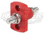 Blue Sea Systems 3/8" Stud Red Positive Battery Terminal Feed Through Connector For Firewall