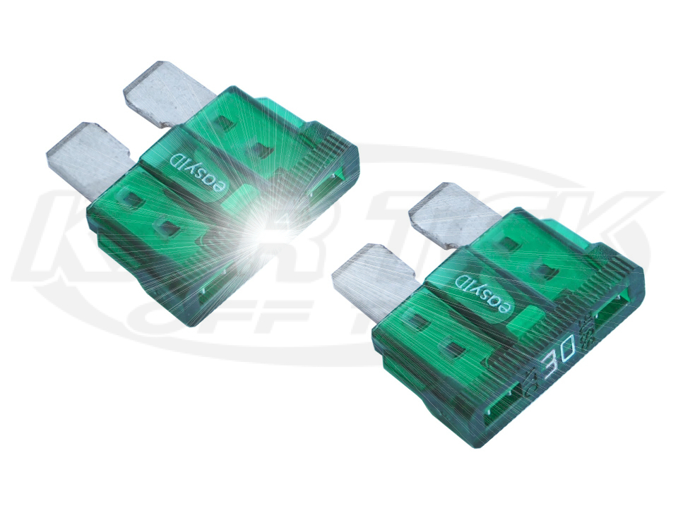 Sea Systems ATO/ATC 30 Amp easyID Fuses With LED That Lights Up When The Has 2 - Kartek Off-Road