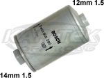 Bosch 0450905200 F5200 8 Micron Fuel Filter 14mm-1.5 Inlet - 12mm-1.5 Outlet 3-1/8" Dia 5-15/16" Lng