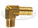 Brass 1/4" Hose Barbed Male To 1/8" NPT National Pipe Taper Male 90 Degree Fittings