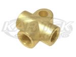 Brass Female Tee Metric 10mm 1.0 Bubble Flare Thread Fittings