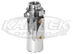 CBR Performance Products Polished Aluminum 1 Quart Radiator Surge Tank 3" Diameter 9" Tall