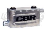 CBR 18 Plate Stainless Oil Cooler Heat Exchanger 1-1/2" Radiator In/Out AN -12 ORB Oil Cooler In/Out