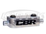 CBR 9 Plate Stainless Oil Cooler Heat Exchanger 1-1/2" Radiator In/Out AN -12 ORB Oil Cooler In/Out