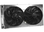 CBR 35x19 Dual Pass Aluminum Radiator With Dual Fans And Without Fill Neck