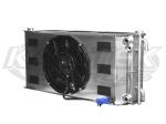 CBR Polaris RZR XP 1000 Turbo Side-by-Side Dual Pass Aluminum Radiator With Brushless Fan