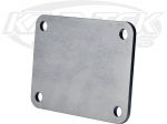 GM LS Engine Rectangular Weld On Steel Mounting Plate 3/16" Thick 3-1/16" x 4-7/16" Bolt Pattern