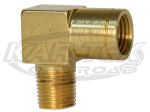 Brass 1/8" NPT Male to Female 10mm-1.0 Metric Thread Brake Line 90 Degree Adapter Fittings