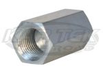 Steel 10mm-1.0 Thread Bubble Flare To 10mm-1.0 Bubble Flare Metric Brake Line Coupler Fittings