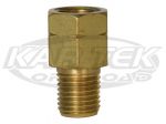 Brass 3/8"-24 Male to Female 10mm-1.0 Metric Thread Brake Line Straight Adapter Fittings