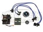 Compu-Fire DIS-IX Coil Pack Ignition System For VW 009 Distributor With Blue Spark Plug Wires