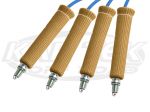 Cool It ThermoTec 14260 Natural Color Braided Spark Plug Wire Heat Shield Sleeves 4 Pack 6 Inch Long