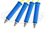 Cool It ThermoTec 14263 Blue Braided Spark Plug Wire Heat Shield Sleeves 4 Pack 6 Inch Long