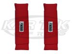 Crow Enterprizes Red Nylon Velcro Shoulder Pads For 2" Wide Seat Belts Sold As 1 Pair