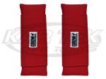 Crow Enterprizes Red Nylon Velcro Shoulder Pads For 3" Wide Seat Belts Sold As 1 Pair